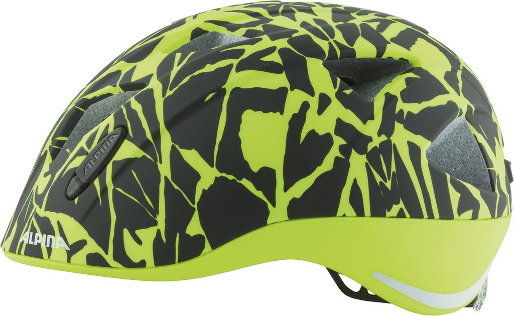 Ximo LE Fahrradhelm, schwarz-neonfarben. Erhältlich in den Größen 49–54 cm.
