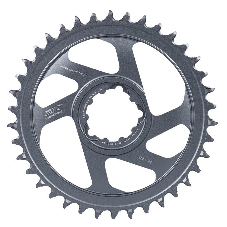 Sram X-Sync2 Eagle Boost 38 d. grau, all.offset 3mm, DM, 12-fach Kettenblatt.