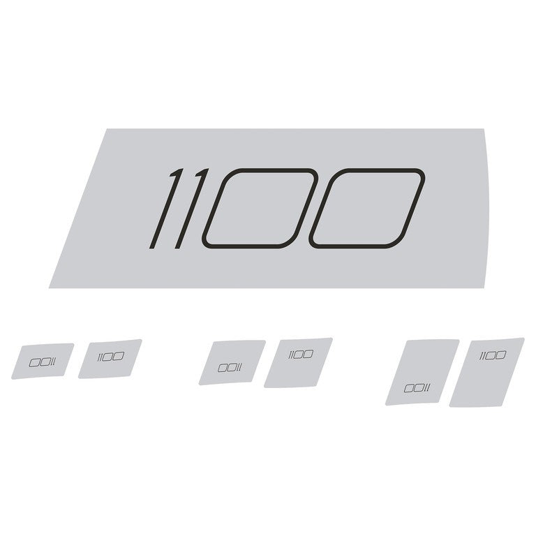 Set decor. DT Swiss ARC 1100 DI 29x20 DB cromo, vinile
