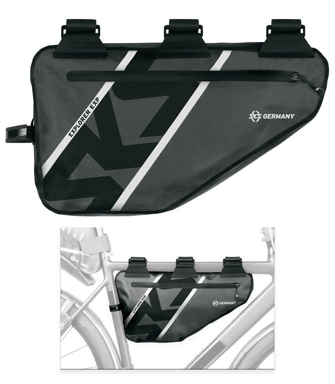 Bolsa de cuadro SKS Explorer EXP., negra, 43,5 x 5,5 x 23,5 cm, 4 l, 185 g