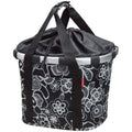 Borsa City KLICKfix Bikebasket fleur nero, 35x28x26cm, 15l, 800g