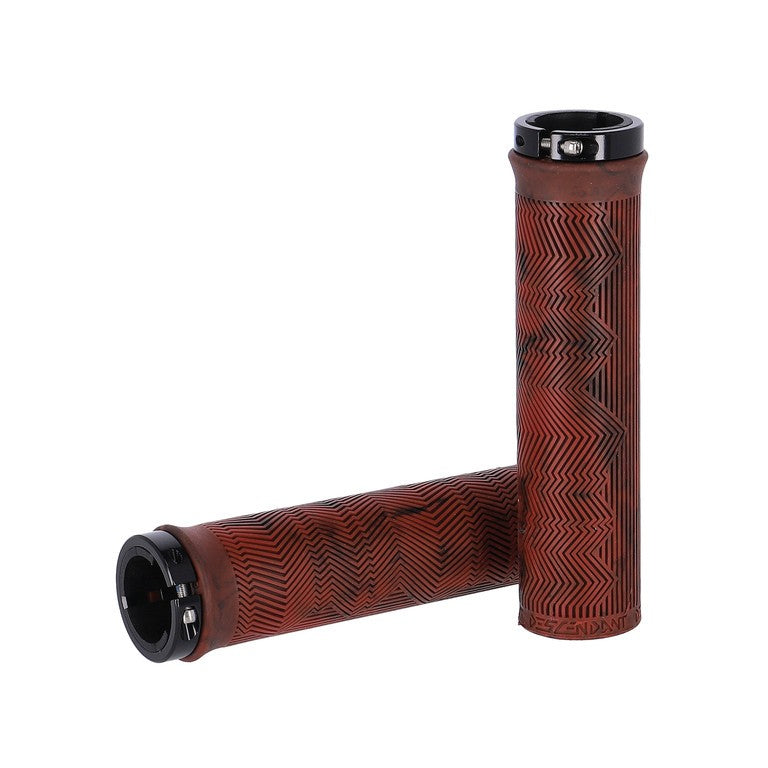 Locking Grips Truvativ Descendant rosso/blood-red, 133mm, Single Locking