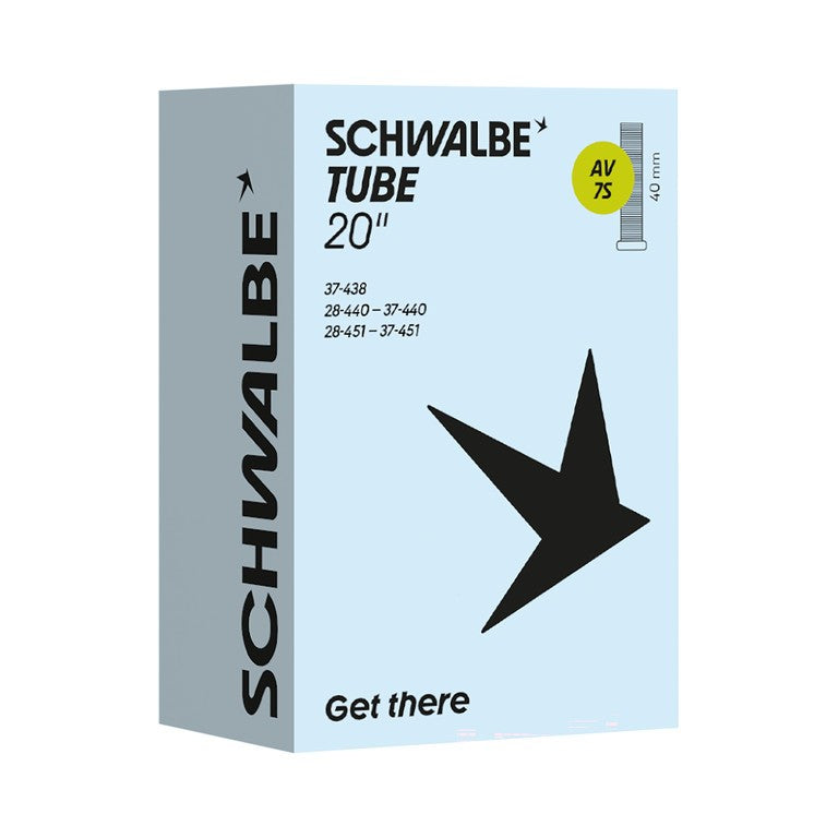 Cámara de aire Schwalbe VS 75 20x1 1/8-1 3/8" 28/37-438/451 AGV 40mm
