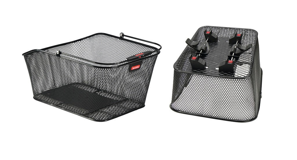 Klickfix City II Heckkorb 41x21x31cm, schwarz, feinmaschig