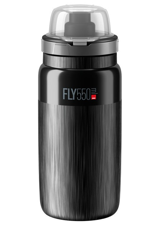 Elite Fly Tex MTB 550ml Trinkflasche, Schwarz