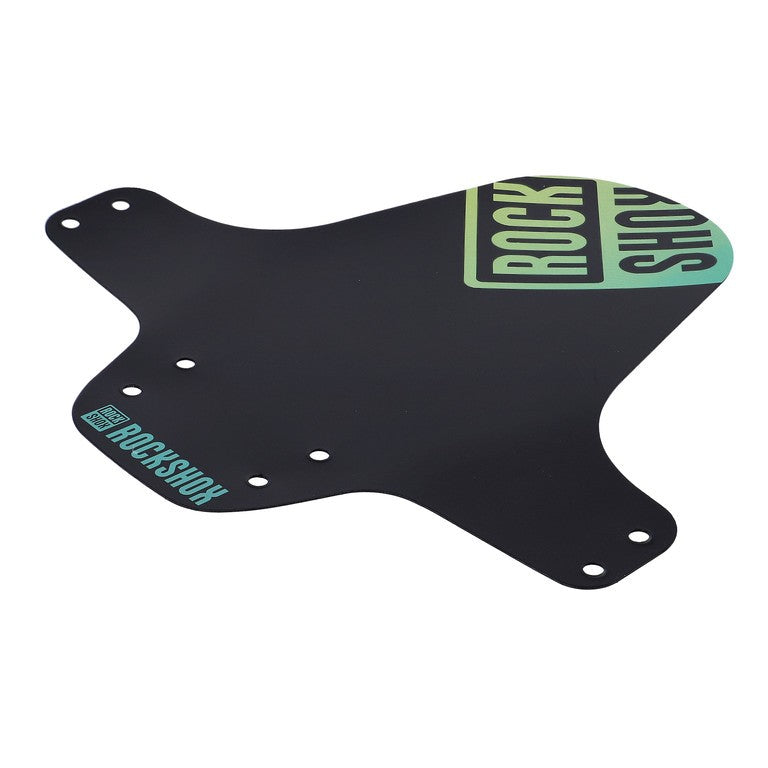 Guardabarros delantero universal Rockshox para MTB. 00.4318.020.024, sw+teal/gelb FadePrint