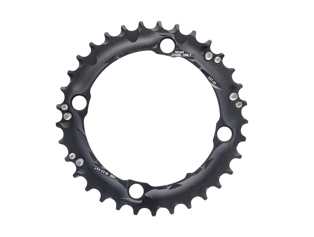 Corona MTB 33 Z. S1 3x10-fach 104mm g.b,alluminio,nero