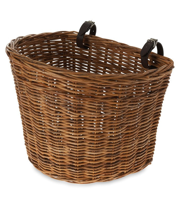 Basil Darcy Frontkorb L 35x41x33,5cm, natur, mit einer breiten, aus Rattan gefertigten Form.