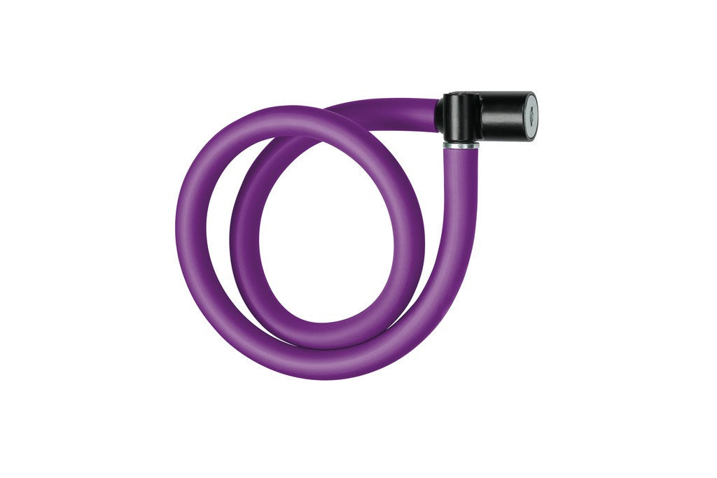 Candado de cable AXA Resolute 60/6, longitud 60 cm, Ø6 mm, color morado royal