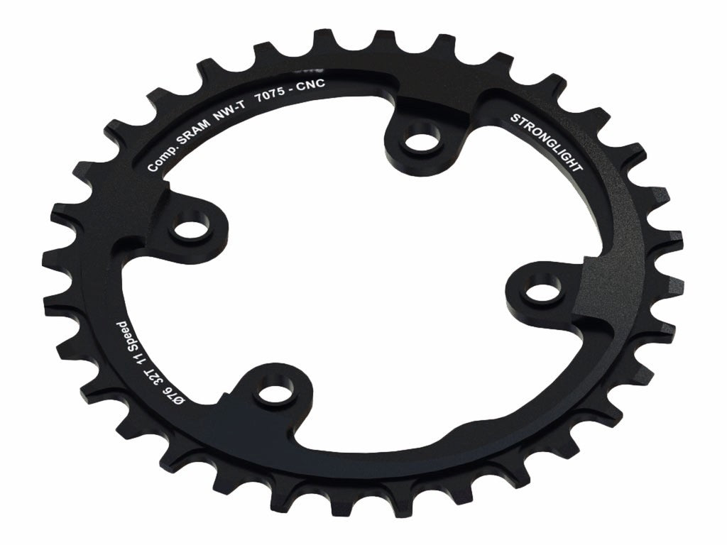 Stronglight MTB Sram 1x11 Kettenblatt für XX1 4-Arm 34Z Gewinde, Schwarz