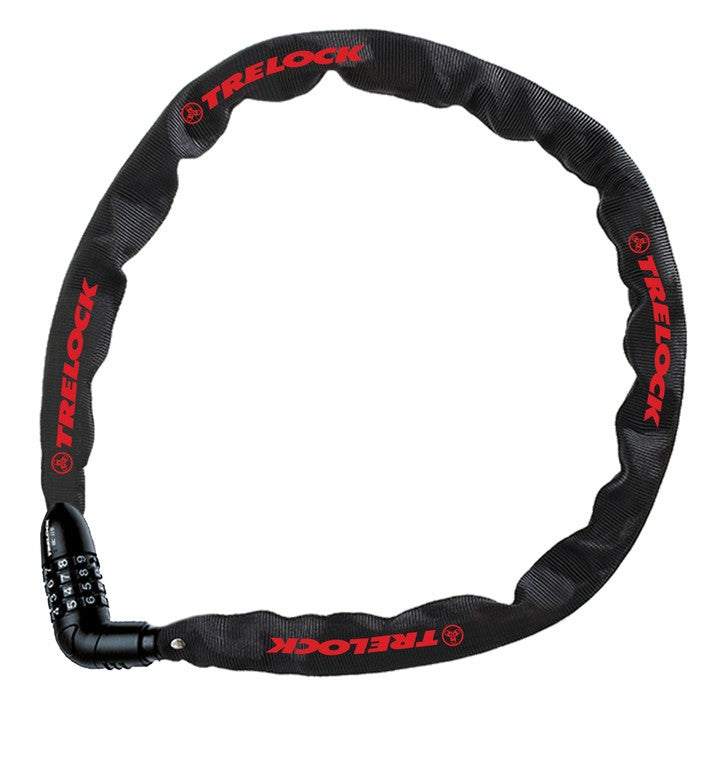 Candado de cadena Trelock BC 115 Code 60cm, Ø4mm, negro, sin soporte