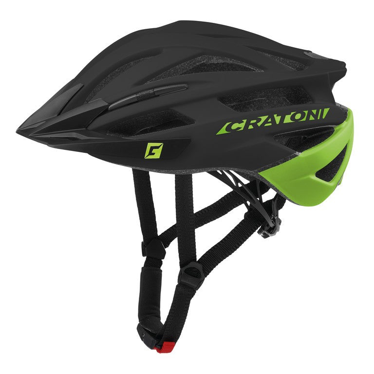 Casco de MTB Cratoni Agravic, negro/lima mate, talla L/XL (58-62 cm)