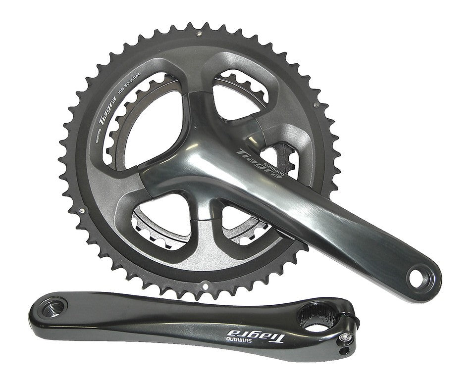 Juego de bielas Shimano Tiagra FC4700 de 10 velocidades, 34/50 dientes, 170 mm, fijo, en 2 piezas