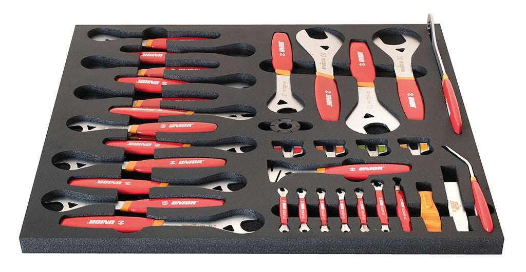 Unior SOS Getriebewerkzeugsatz, Rot, 40-teilig, SET3-2600AC