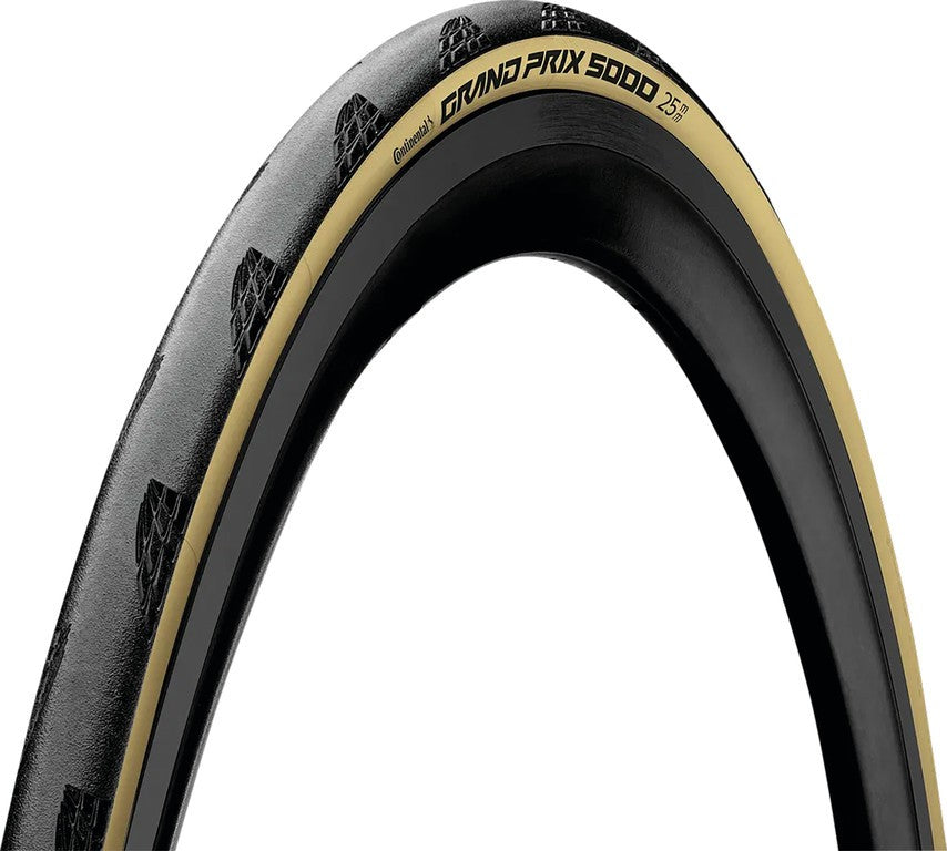 Neumático plegable Conti Grand Prix 5000 de 28 pulgadas, 700x28C, 28-622, color negro/crema