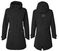 Parka impermeable Basil Mosse, negro azabache, talla XL, para mujer