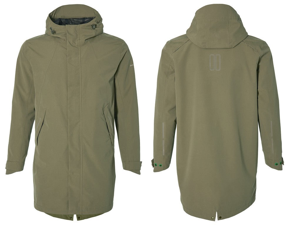 Parka antipioggia Basil Mosse olive green, t. XL, uomo