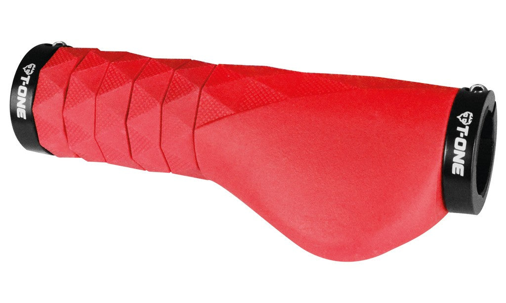 Puños dobles T-One Diamond Plus Ergo 94/134 mm, color rojo