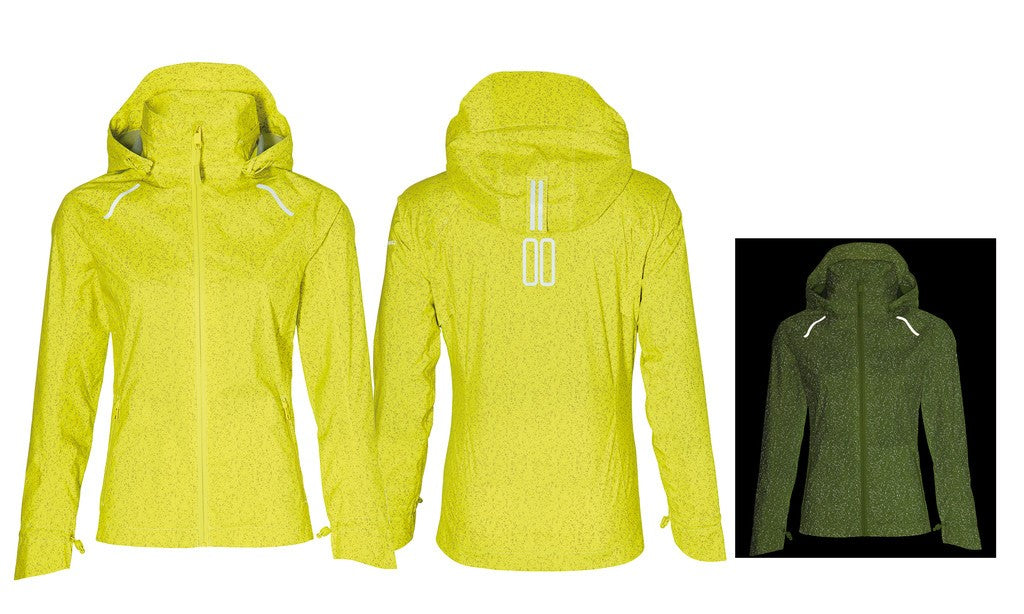 Chaqueta impermeable de alta visibilidad Basil Skane, amarillo neón, talla M, para mujer