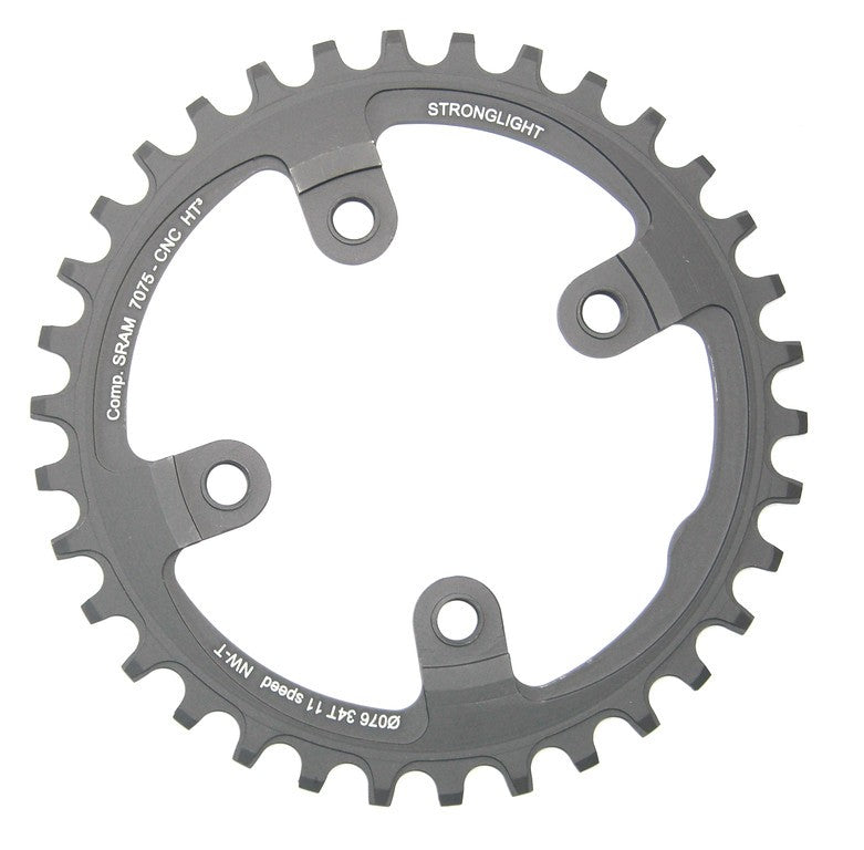 Plato Stronglight MTB Sram 1x11 p XX1 de 4 brazos 38Z roscado negro HT³