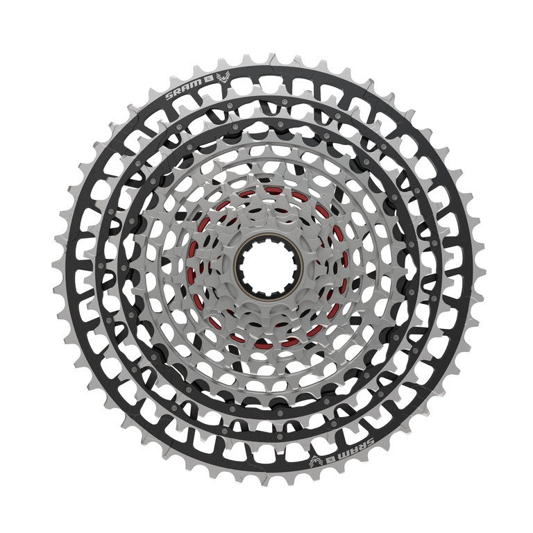 Pacco pignoni SRAM XS-1299 T-Type 12vel, 10-52 denti, XD-Body, nero
