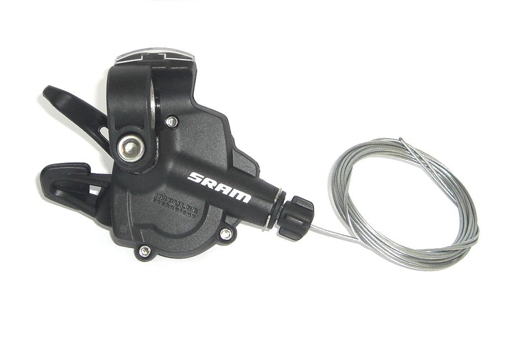 SRAM X4 8-Gang-Triggerschalthebel, rechts, schwarz, 1:1
