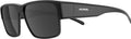 Alpina Conceal P Sonnenbrille, schwarz, schwarze polarisierte Gläser, Kat. 3