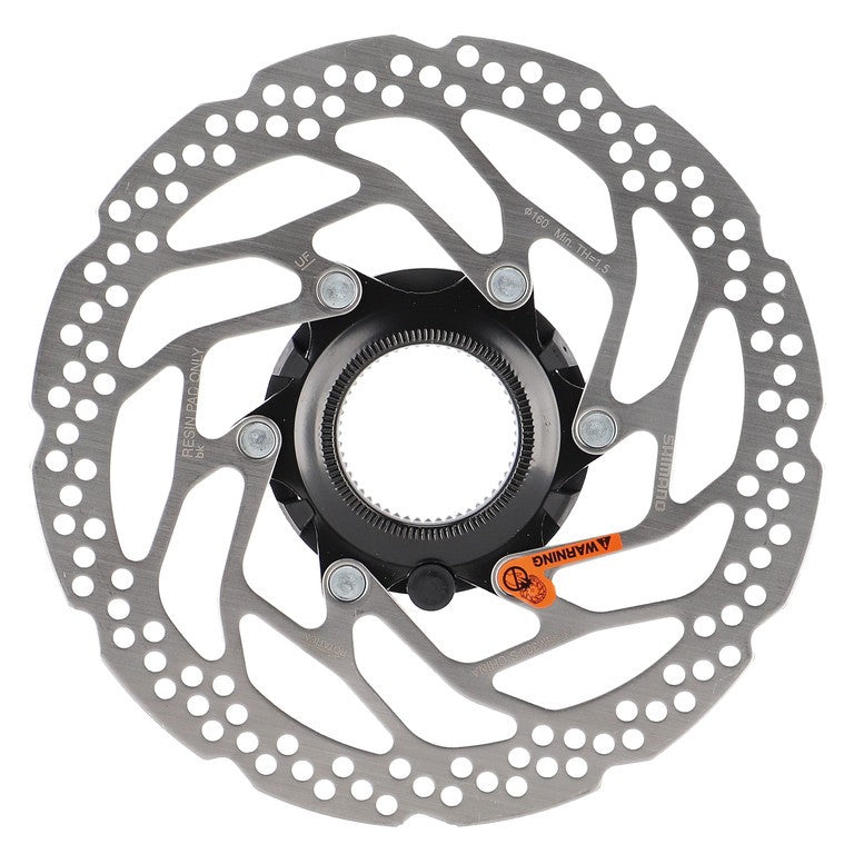 Disco de freno Shimano RT-EM300 160mm, Centerlock con anillo de bloqueo.
