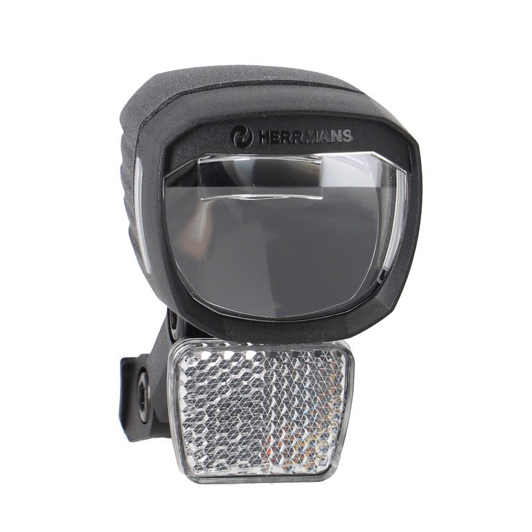 Luce LED e-bike HERRMANS Nordic MR E, nero, 60 Lux, c. supp.