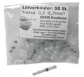 Connettore a saldare per cavo luce 0,2-0,7 mm, trasparente, 50 pezzi