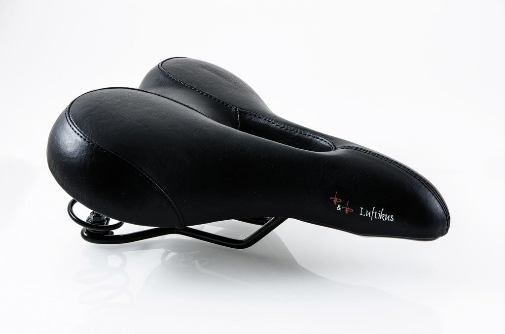 Sattel P&amp;P Luftikus verstärkt 608V schwarz, Unisex, 280x210mm, ca. 740g