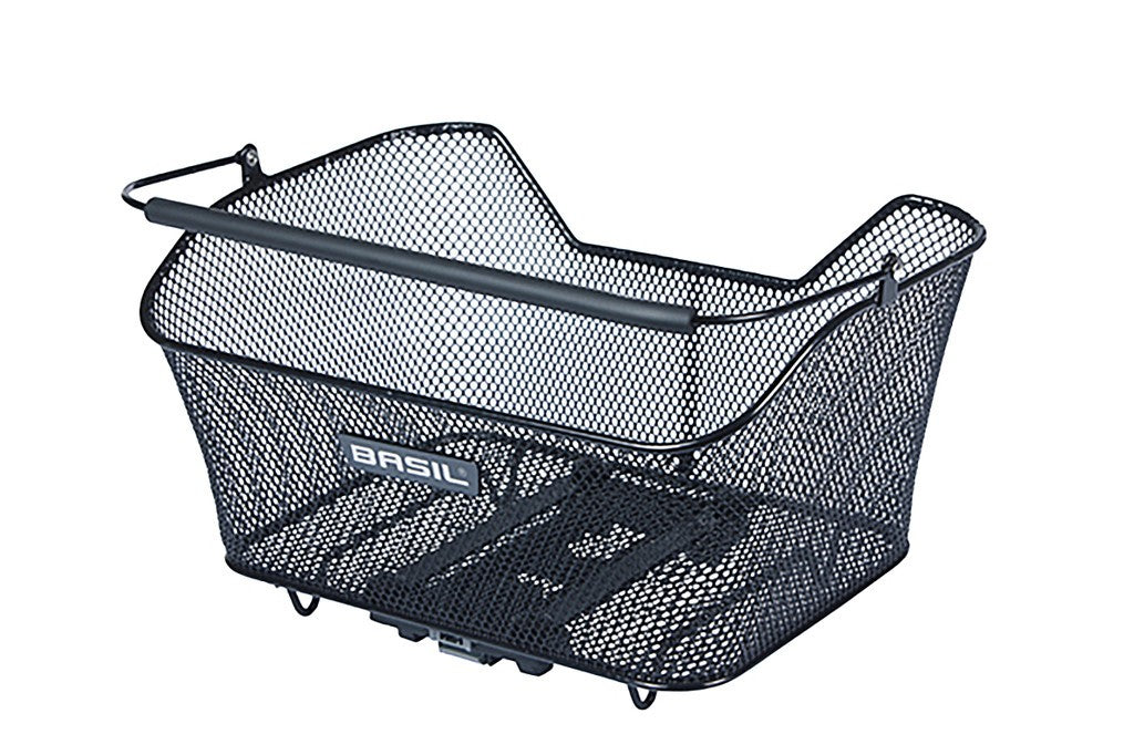 Basil Base M MIK Heckkorb, schwarz, Str.-Glieder, Stahl, MIK