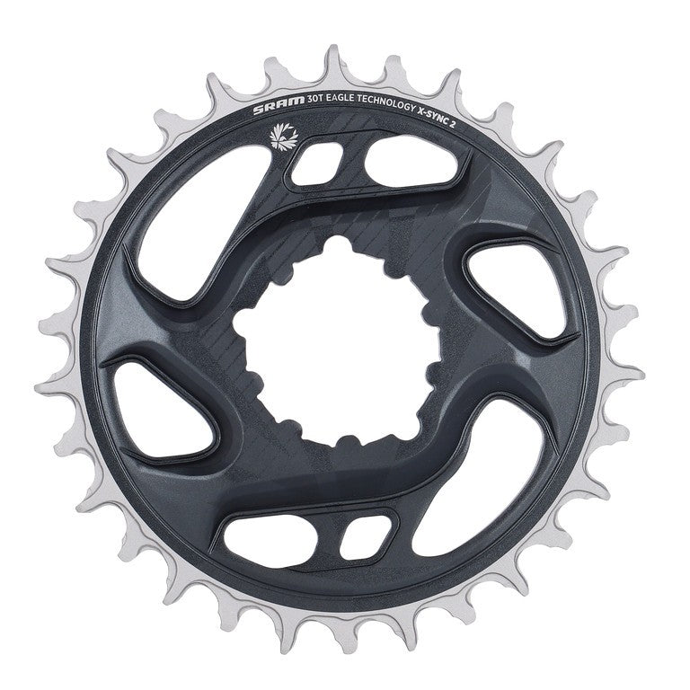Plato Sram X-Sync 2 Eagle DM 30d, gris, todos los modelos, desplazamiento de 6 mm, 11.6218.046.001