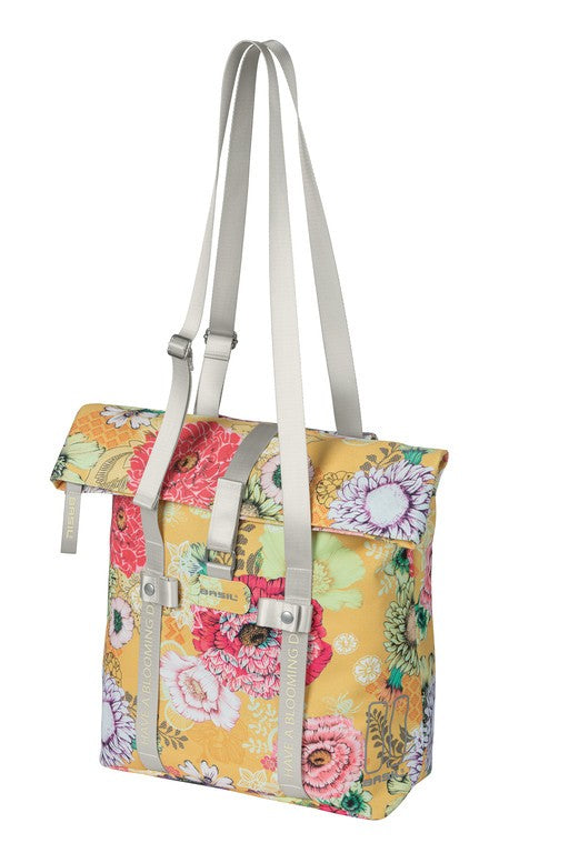 Bolsa de compras Albahaca Bloom Field amarillo miel, 30x15x38cm, 15-20l