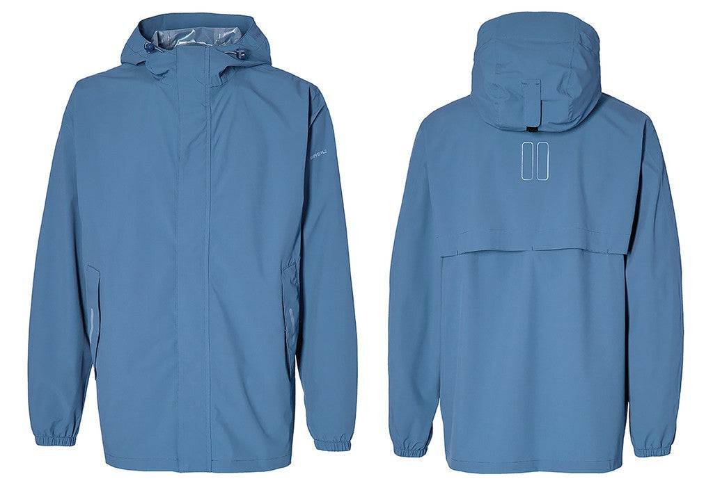 Chaqueta impermeable Basil Hoga Horizon Blue, talla S, unisex