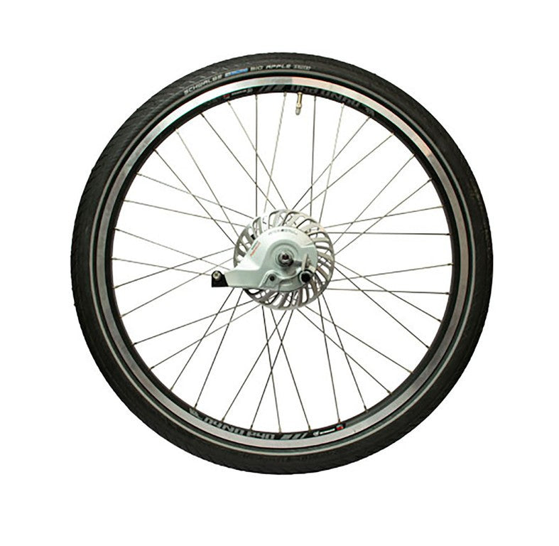 Ruota posteriore Babboe Shimano Nexus 26",nero,7vel,con c.d'aria+copertura