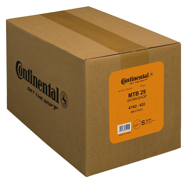 Cámara de aire Conti MTB 29, paquete de taller, 29 x 1,75-2,50", 47/62-622 VP, 42 mm