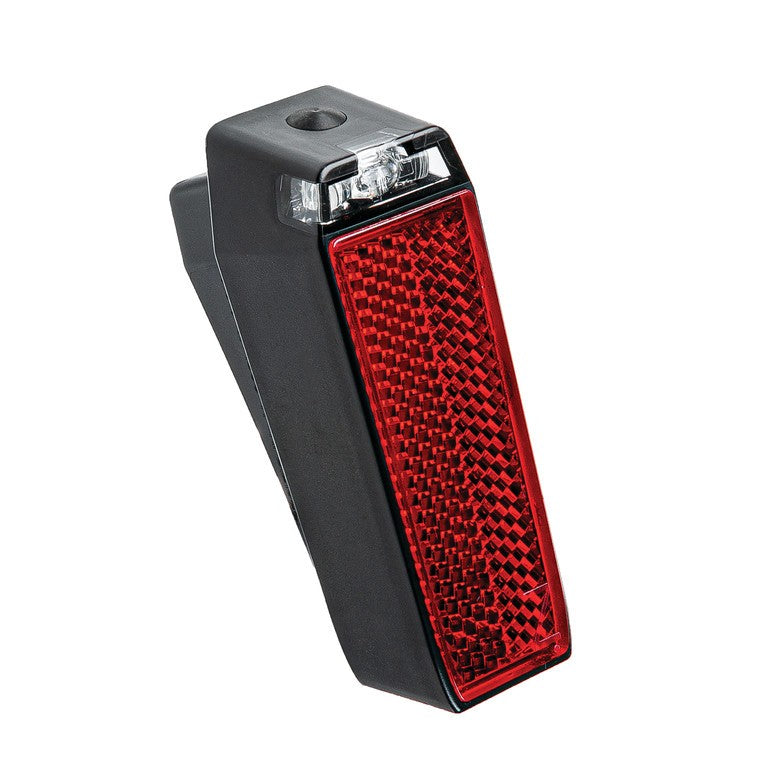 Luce post. LED a batt. AXA Nyx Battery Auto Off, fissaggio al parafango