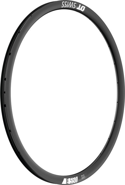 Cerchio DT Swiss E 550 DB 28", nero, 28 fori, 622-22, LV 6,5mm