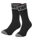 Calzini SealSkinz Scoulton nero/grigio, t. XL