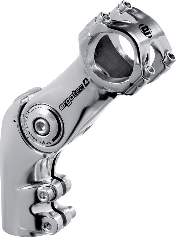 Att. man. A-Head Ergotec Octopus 50 31.8 1 1/8", Ø 28.6/31.8mm, 90mm, plata pol.