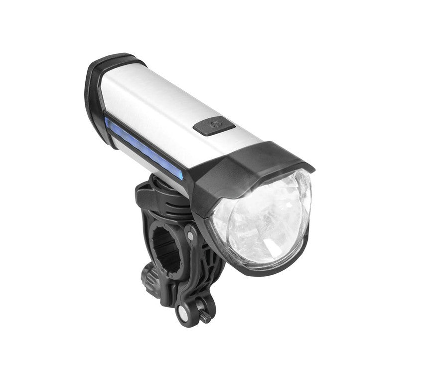 Luce LED a batteria b&m Ixon Rock 100/50/15 Lux, con montaggio manubrio