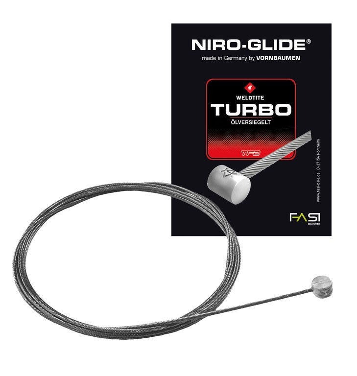 Innenkabelanschluss, Edelstahl, Quernippel 2050 mm, Ø 1,5 mm, Einzelverpackung.