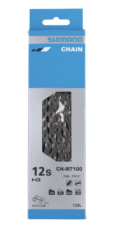 Catena Shimano M 7100 138 maglie, 12 vel., argento