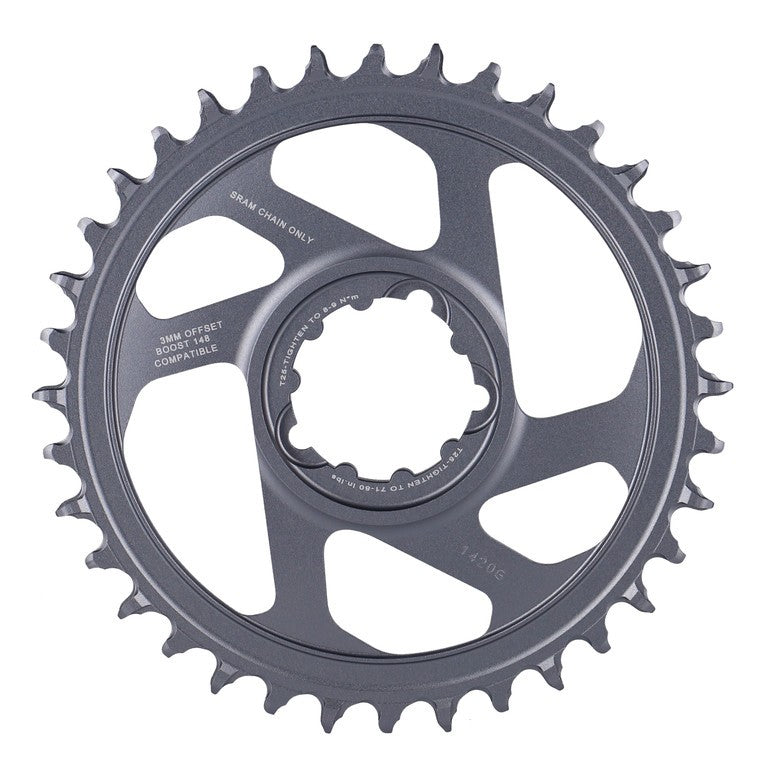 Sram X-Sync2 Eagle Boost 36 d. grau, all.offset 3mm, DM, 12-fach Kettenblatt.