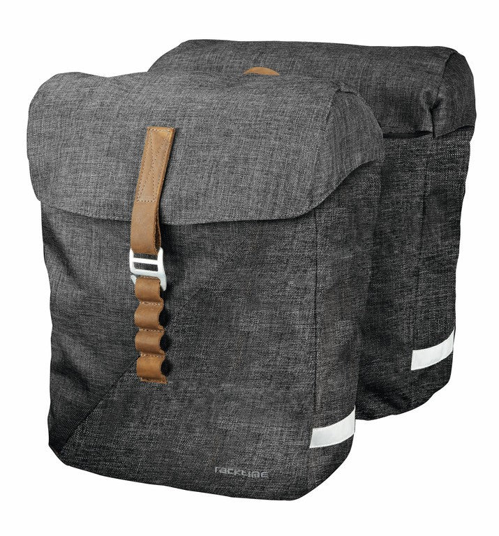 Racktime System Doppeltasche Heda gris, 32x36x14cm(2x), 12l(2x), 840g