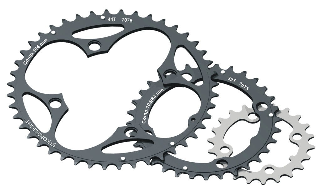 Corona Stronglight MTB 104/64 2x10 intern 27 denti, nero, 9/10 vel