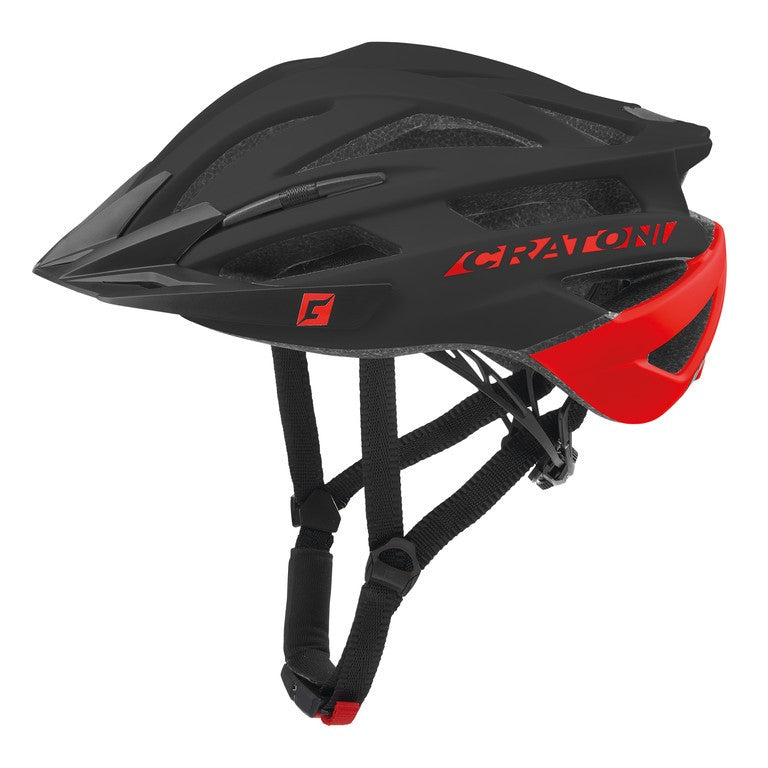 Casco de MTB Cratoni Agravic, negro/rojo mate, talla L/XL (58-62 cm)