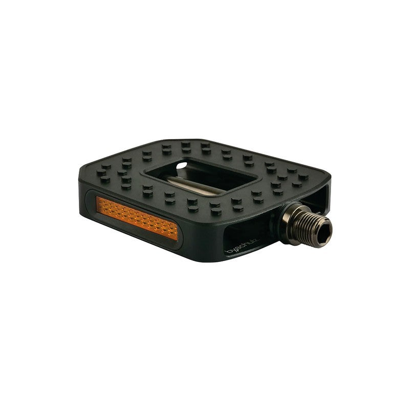 Pedal de plataforma Schulz M.2 View CNC negro, eje de 9/16"
