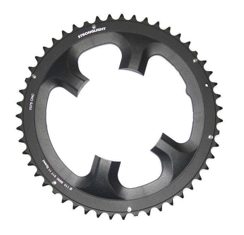Corona Stronglight Type 105-110mm esterno 53 denti, nero, 11vel.